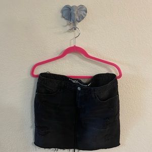Hippie Laundry black denim mini skirt size 13 juniors